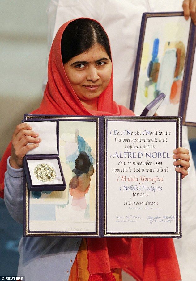 Malala riceve il Premio Nobel per la Pace