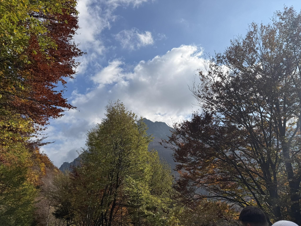 Il foliage autunnale ci accompagna lungo la "Strada degli Eroi"